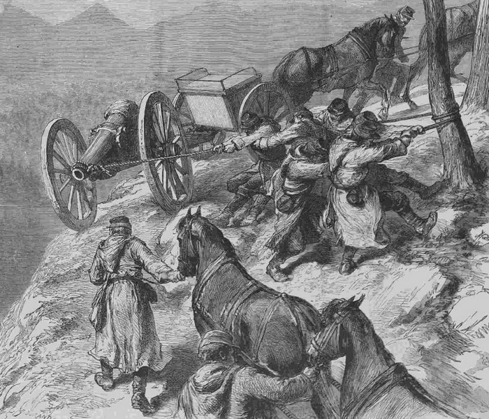 Переход через Балканы, Турецкая война 1877-1878 гг., рисунок
