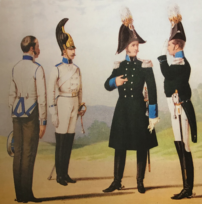 Лейб-кирасирский Его Величества полк,  1808-1812 гг., форма