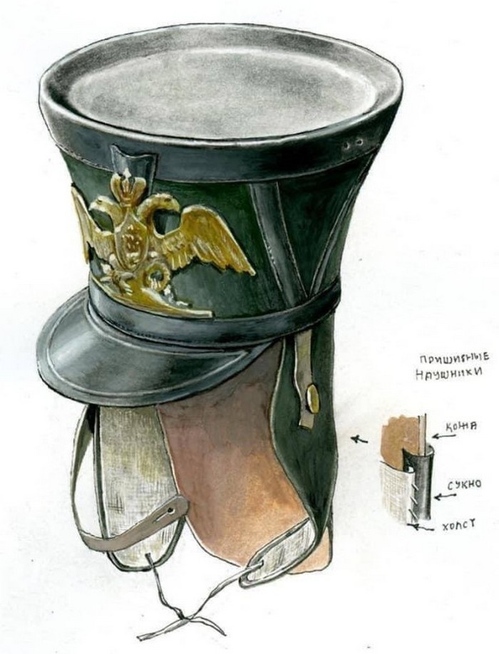 Кивер лейб-гвардии Преображенского полка, война 1812 г.