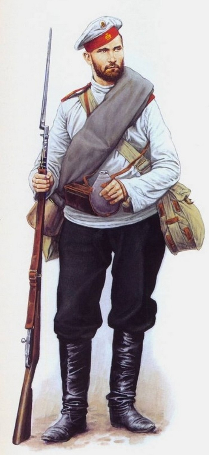 Летняя походная форма в Маньчжурской армии 1904 г.
