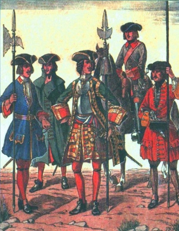 Форма полков Петра 1708-1712 гг.