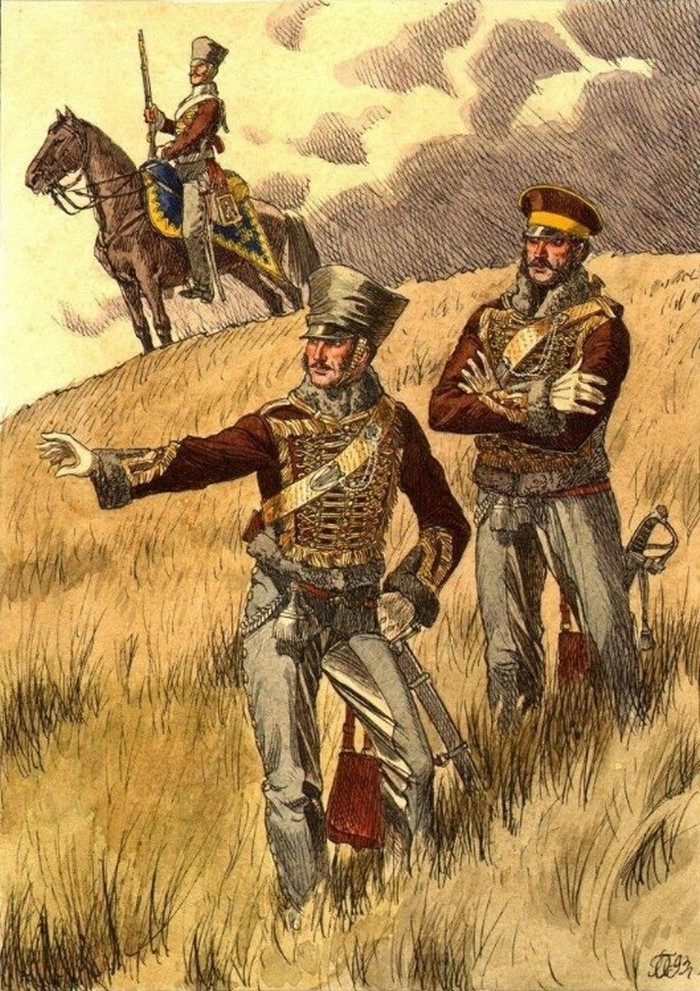 Гусары в форме времён царствования императора Александра 1