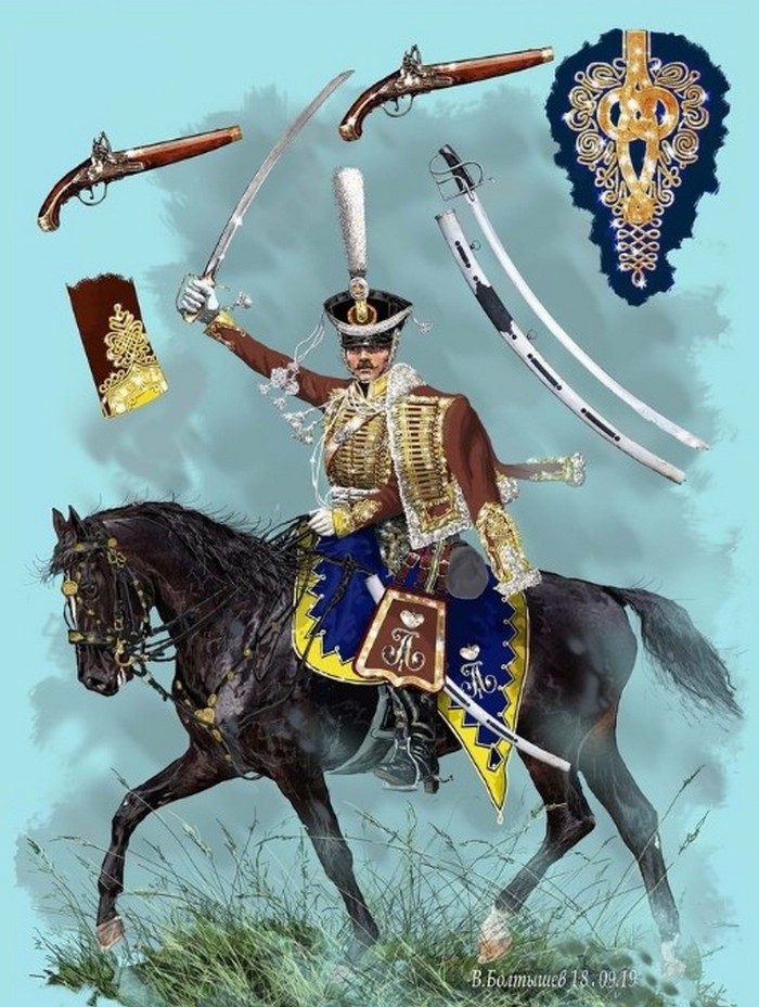 Форма Ахтырского гусарского полка, Наполеоновские войны