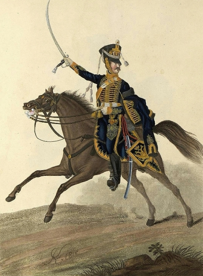 Штаб-офицер Мариупольского гусарского полка 1812 г., форма