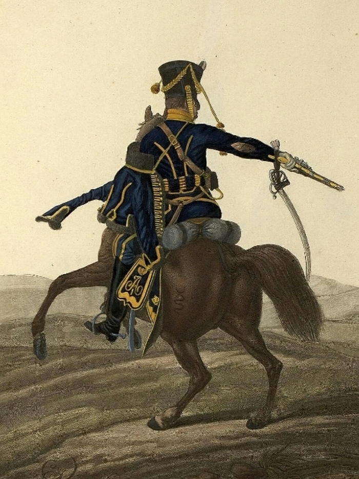 Унтер-офицер Мариупольского гусарского полка 1812 г., форма