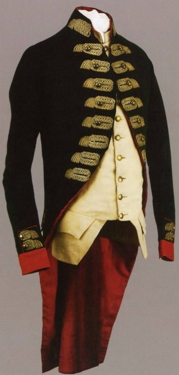 Шитье на мундире обер-офицера лейб-гвардии Измайловского полка 1800 г.