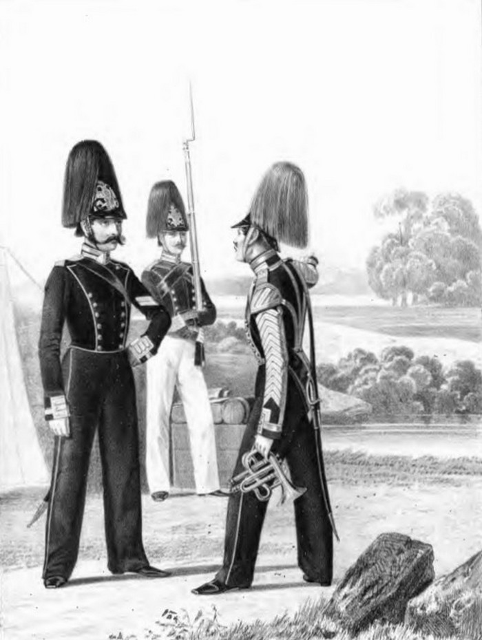 Форма нижних чинов гвардейской пехоты 1844 г.