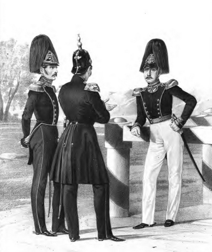 Форма штаб-офицеров гвардейской пехоты 1844 г.