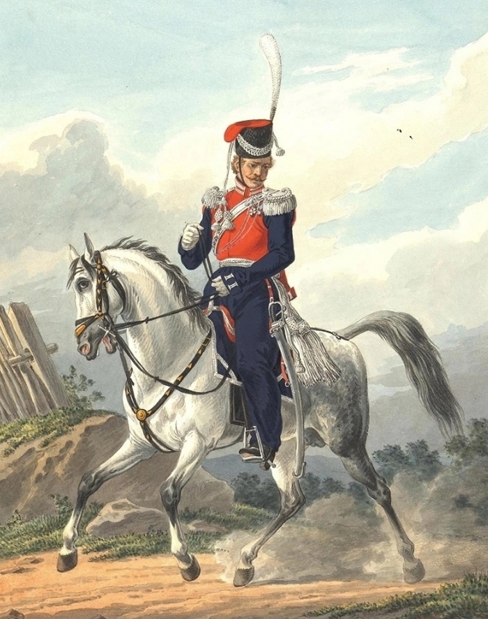 Штаб-офицер лейб-гвардии Черноморского эскадрона, форма 1812 г.