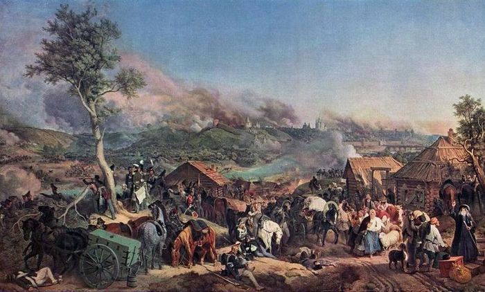 Сражение при Смоленске 5 августа 1812 года.