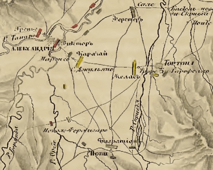 Сражение при Маренго май 1799 г., карта