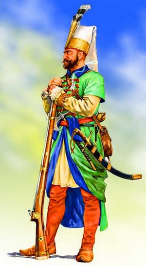 Янычар, турецкая регулярная пехота
