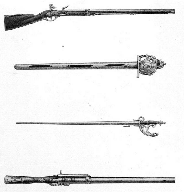 Оружие русских карабинеров, 2-я половина 18 века