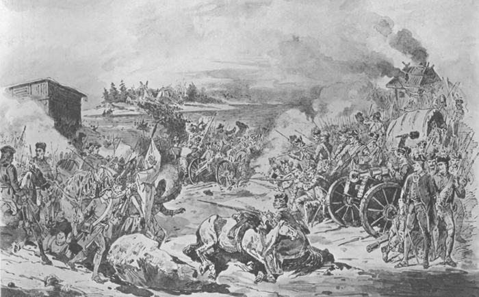 Семеновский полк в сражении под Нарвой 1700 г.