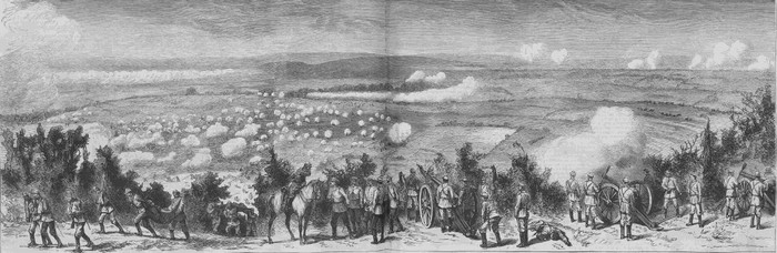 Панорама осады Плевны 19 июля 1877 г.
