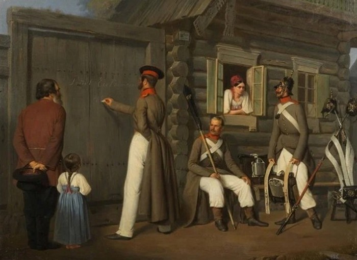 Квартирмейстры лейб-гвардии Преображенского полка, Adolph Jebens, 1848 г.