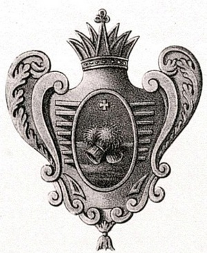 Полковой герб Ряжского ландмилицейского полка.