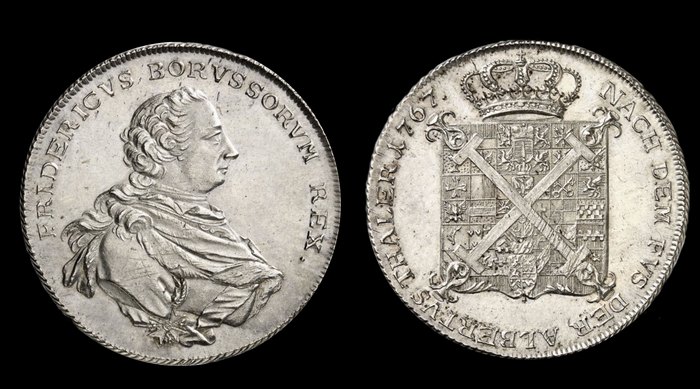 Талер 1767 г. Фридрих II Великий, Пруссия