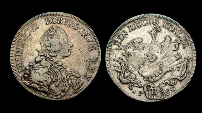 Талер 1750 г. Фридрих II Великий, Пруссия