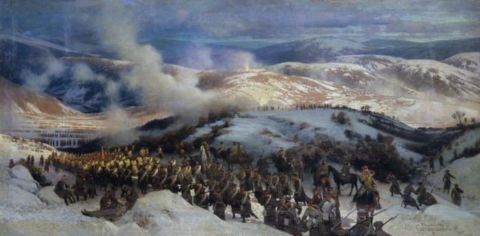 Бой при Ташкисене 19 декабря 1877 года