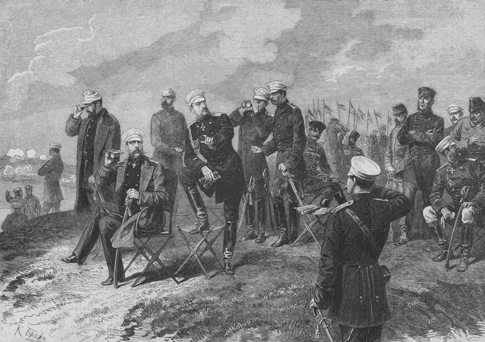 Сражение при Плевне, Турецкая война 1877-1878 гг., рисунок