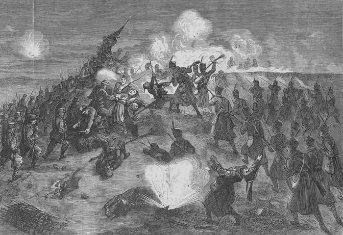 Штурм Гривицкого редута, Турецкая война 1877-1878 гг., рисунок