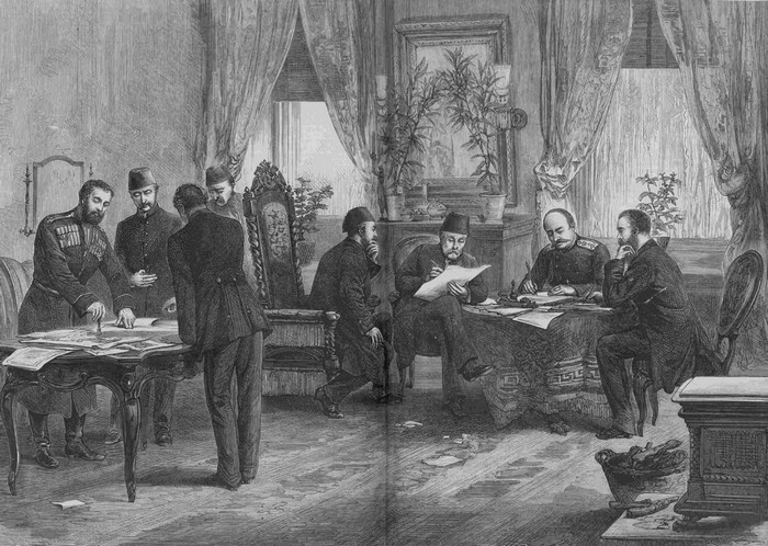 Мирный договор Сан-Стефано, Турецкая война 1877-1878 гг., рисунок