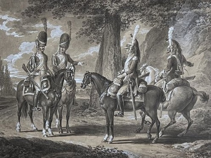Кавалерия Наполеона, рисунки 18 века