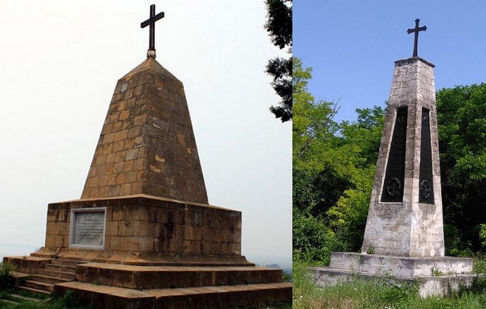 Памятники военнослужащим Пензенского пехотного полка в Болгарии.