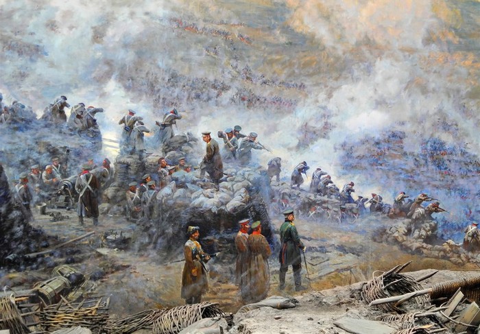 Атака английской пехоты, 3-й бастион, Малахов курган, Крымская война