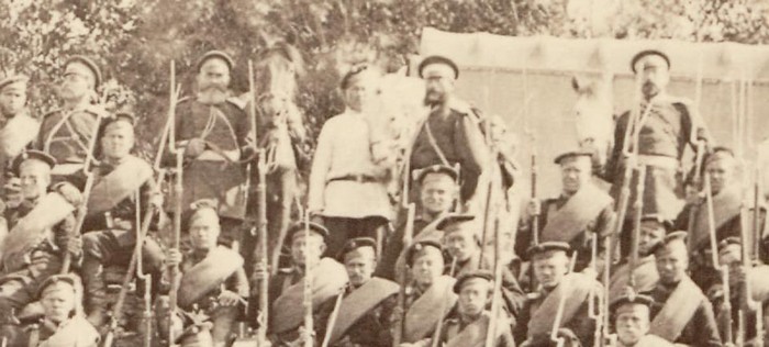 Онежский 90-й пехотный полк в лагере под Екатериненталем у г. Ревеля, 1893 г.