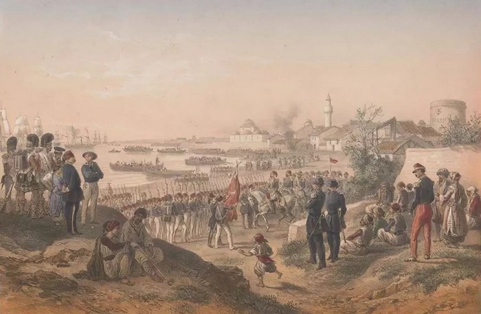 Высадка десанта в Евпатории 1854 г.