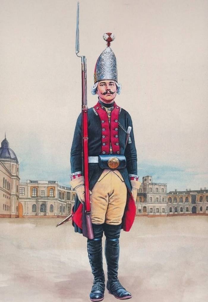 Форма гренадерских полков армии императора Павла 1