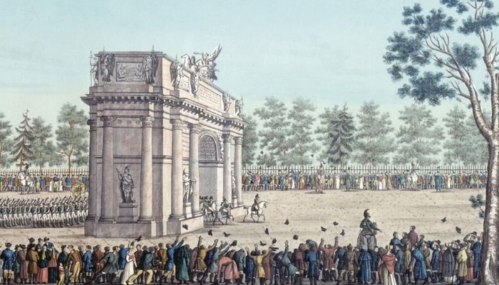 Парад 11 августа 1814 г. в Санкт-Петербурге, рисунок