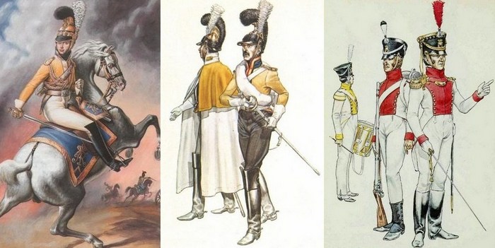 Форма саксонцев, союзники Наполеона