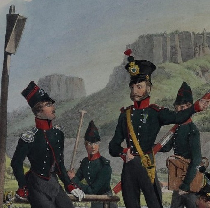 Армия Саксонии 19 век, форма