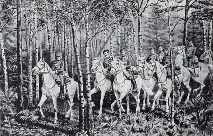 Н. Бунин Русский военный быт, художественный альбом, 1890 г.