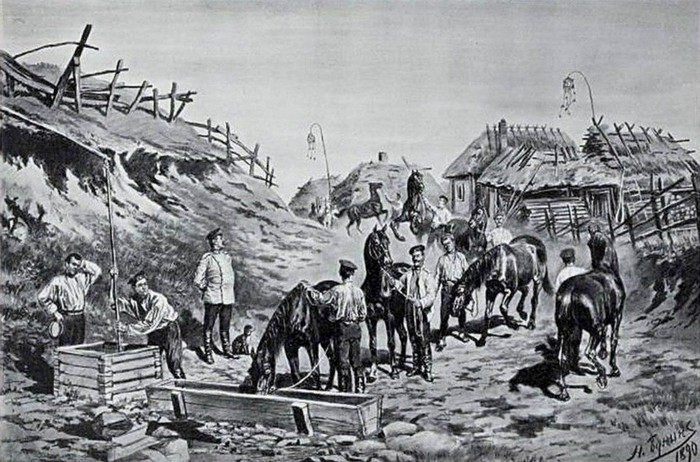 Н. Бунин Русский военный быт, художественный альбом, 1890 г.