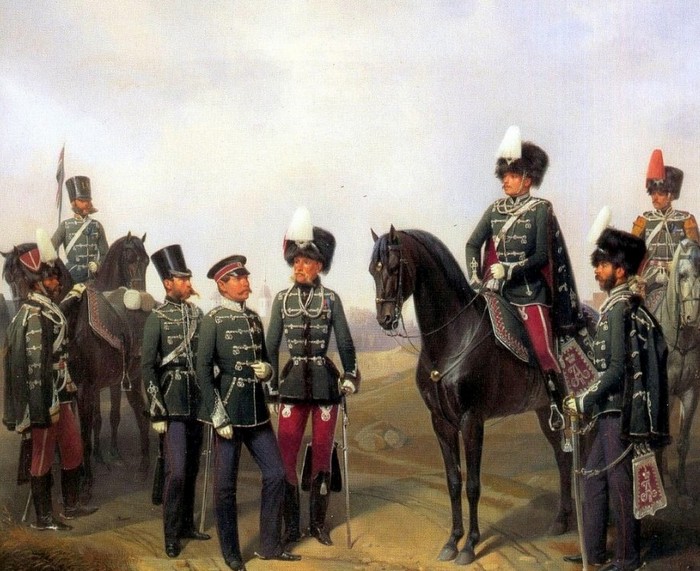 Чины лейб-гвардии Гродненского гусарского полка, Adolph Jebens, 1857 г., форма